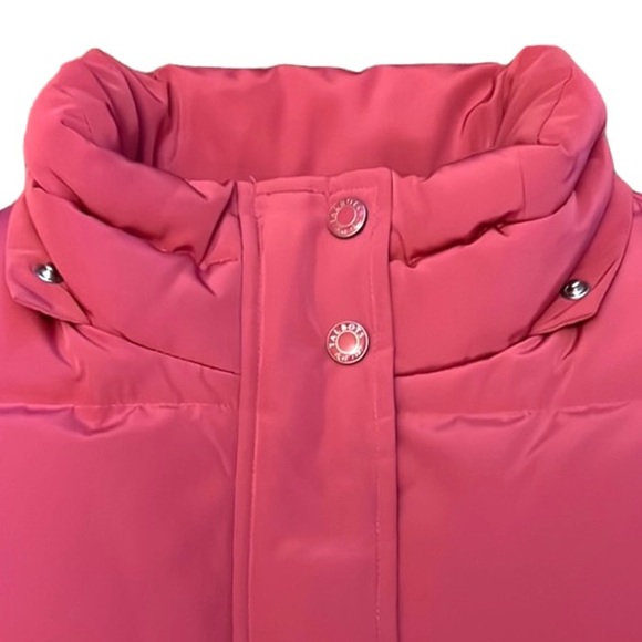 Talbots size XL berry pink full zip & snap Down insulated sleeveless puffer vest - Picture 4 of 16